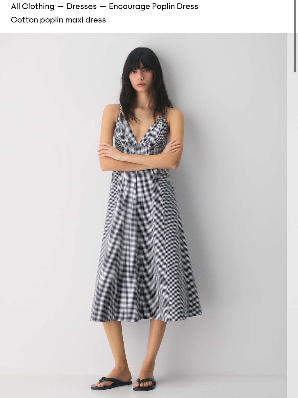 Aritzia Wilfred Encourage Poplin Dress